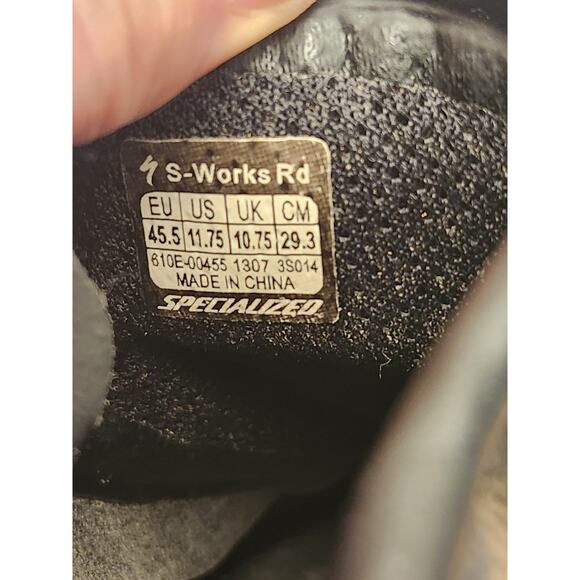 Mens Specialized S-Works Road Carbon Cycling‎ Shoes Click Size 11.75 - Picture 11 of 14